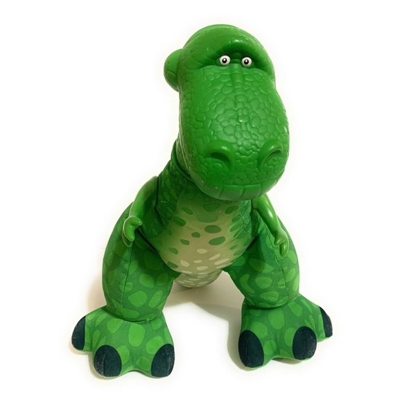 Fisher Price 2009 Disney Toy Story 14" T-REX Plush Green Dinosaur Squeeze Roars - Picture 5 of 9